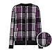 bawilom Womens Fall Fashion Zip Up Sweatshirt Jackets Casual Plaid Coats Long Sleeve Bomber Outerwear Winter Outfits Pockets