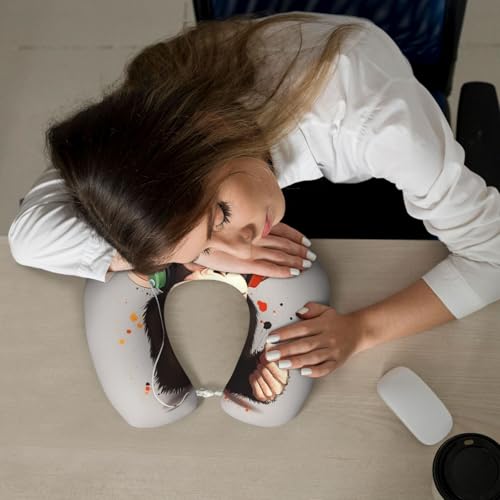 Almohada de viaje espuma viscoelástica tamaño único miniatura 7