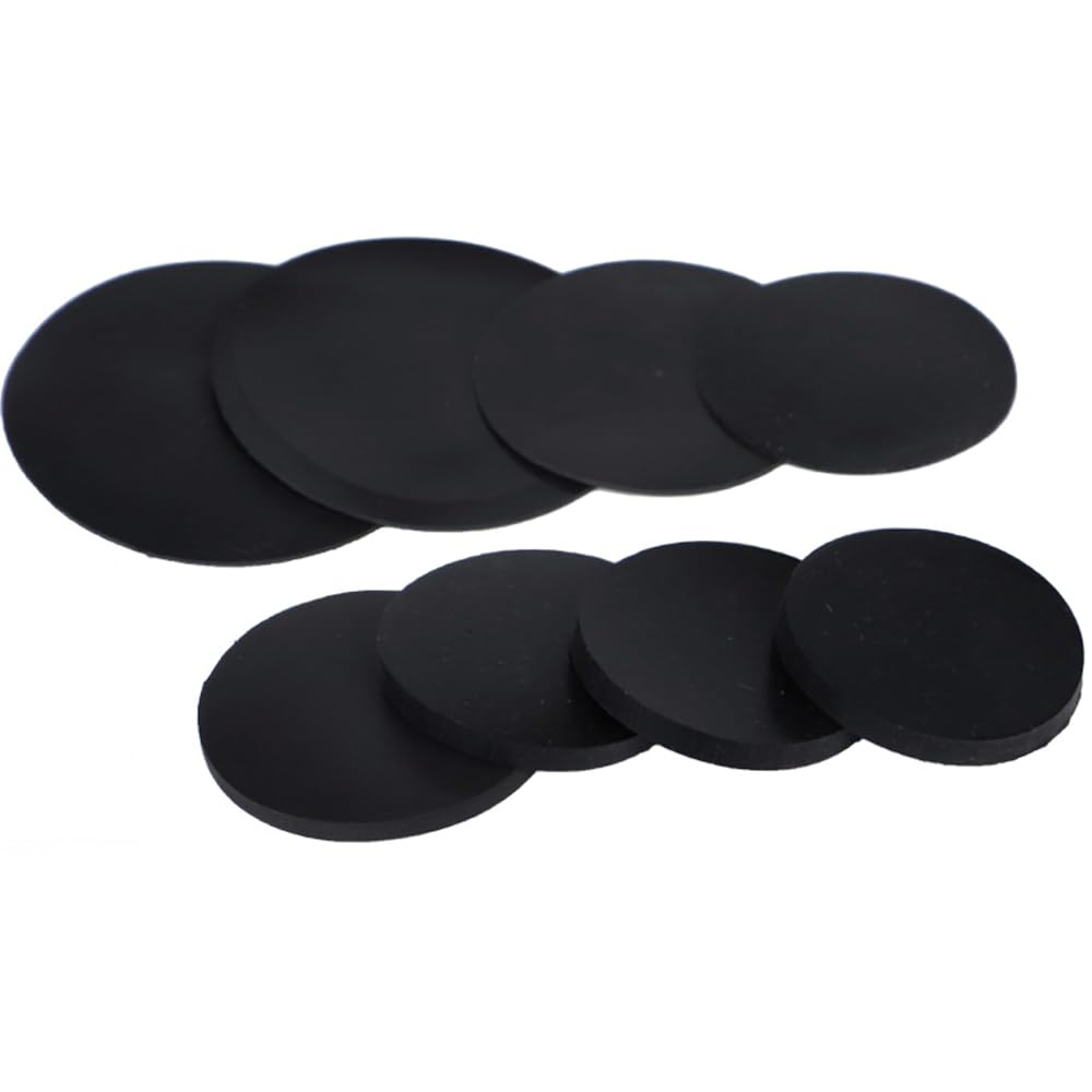 10 pz Solido Rotondo Foglio di Gomma Nitrile NBR Guarnizioni di Tenuta Pad Dia 10/15/20/30/40/50/60/70/75/80/85/90/100mm di Spessore 1/1.5/2/3/4/5mm-80mm,5 mm