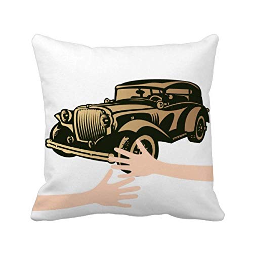 Coussin voitures classiques noir idée cadeau anniversaire passionné - 2