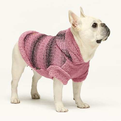Pull pelucheux pour chien et chat Fitwarm rose noir L - 4