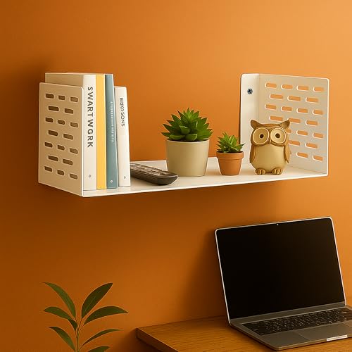 Image of Spillbox Metal Shelf |Storage Rack |Multipurpose Metal Rack|Floating Wall Shelves|Bathroom Shelves|CD /DVD Organizer|Heavy-Duty Storage|Bookshelf |Plant Stand|Lohe Ki Almari- U Shape Shelf