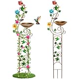 YADOOLIFE 57” Bird Bath with Garden Trellis for Climbing...
