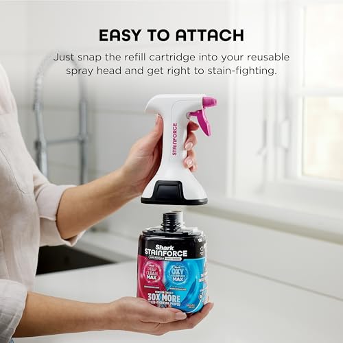 Image of Shark StainForce Dual-Formula Refill Cartridge, Value 2-pack, Stain & Odor Remover for Shark StainForce Portable Stain Cleaner, for Carpet, Area Rug, Upholstery, Cars, 2x 16.9oz, BNDHXCM500