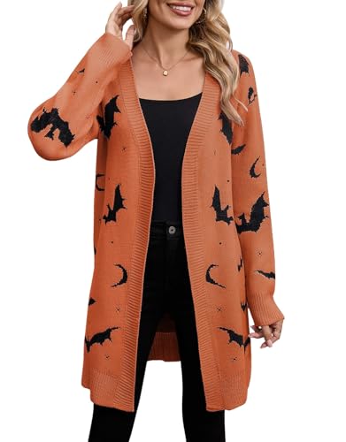Image of Alsol Lamesa Women's Long Sleeve Heart Cardigan Sweaters V Neck Open Front Knit Coat