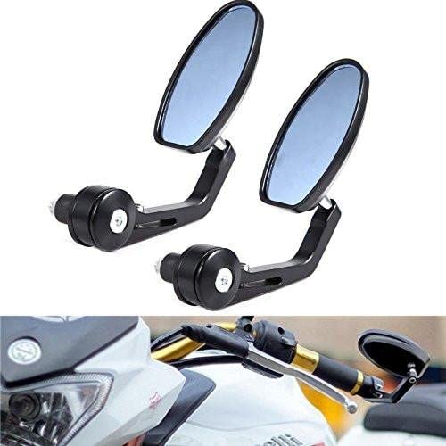 ASH Handle Bar End Mirrors for Motor Bikes Royal Enfield Reborn Meteor