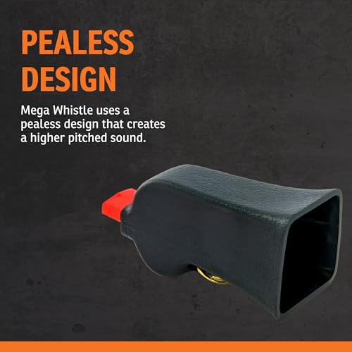 Image of SportDOG Brand Competition Mega Whistle - Hunting Dog Training Whistle with Easy-to-Blow Design - Protects Handlers Ear - Black