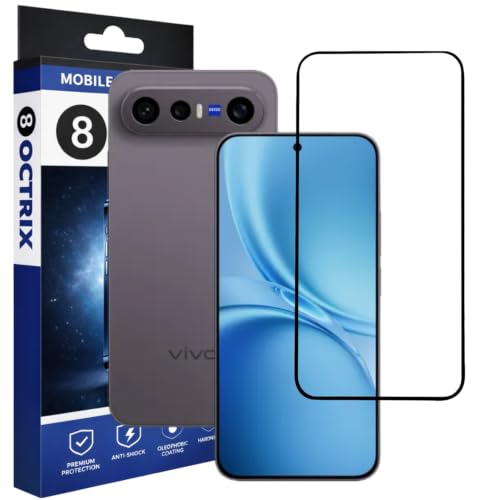 Image of Premium Tempered Glass Screen Protector Compatible for Vivo X300 FE with Edge to Edge Coverage - Case Friendly, Anti-Scratch & Bubble-Free Installation Kit (Pack Of 1)