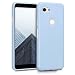Produktbild kwmobile Hülle kompatibel mit Google Pixel 3a Hülle - weiches TPU Silikon Case - Cover geeignet für kabelloses Laden - Hellblau matt