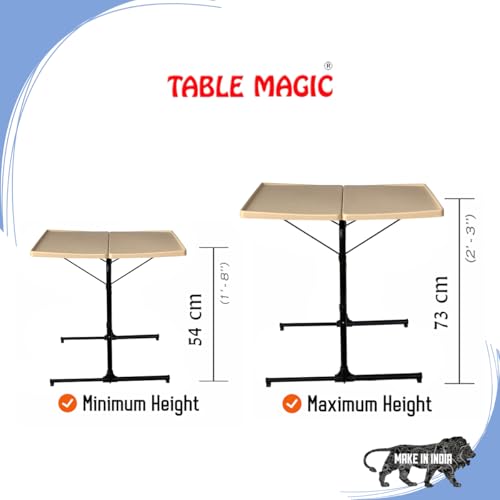 TABLE MAGIC 2.0 Double-Top Laptop Table Mat Finish, Golden Marble - Image 8