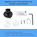 Essential Maintenance Kits Versatile Shower Adapter Set Simple Installs For 116653 For Faucets Bathtubs & Shower Valves ABS Material Plumbing Kits