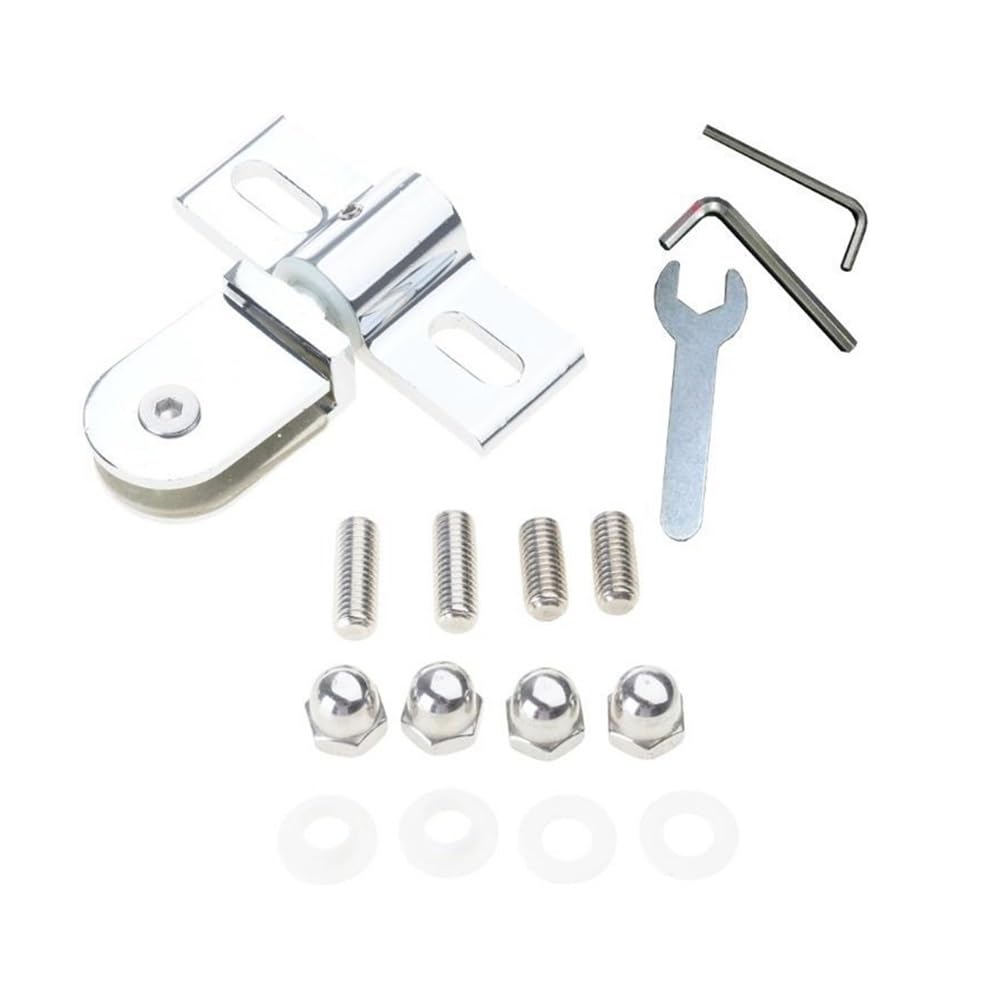 Bidirectional 180° Zinc Alloy Frameless Shower Glass Hinges