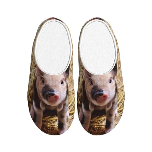 Chaussons cochon mignon en peluche pour des moments cocooning réussis
