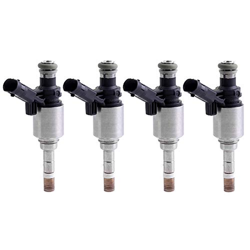 ECCPP Fuel Injectors 4pcs 6 Hole Fuel Injector Kit Fit For Audi A4/A4 Quattro/A5/A5 Quattro/A6/A6 Quattro/Q5/TT/TT Quattro/A3/A3 Quattro,Volkswagen CC/Eos/GTI/Tiguan/Golf/Beetle/Jetta/Passat CC/Passat