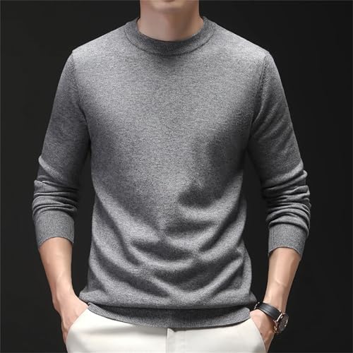 Cashmere Sweater Mens O Neck Long Sleeve Loose Basic Top Comfortable Fashion Warm3