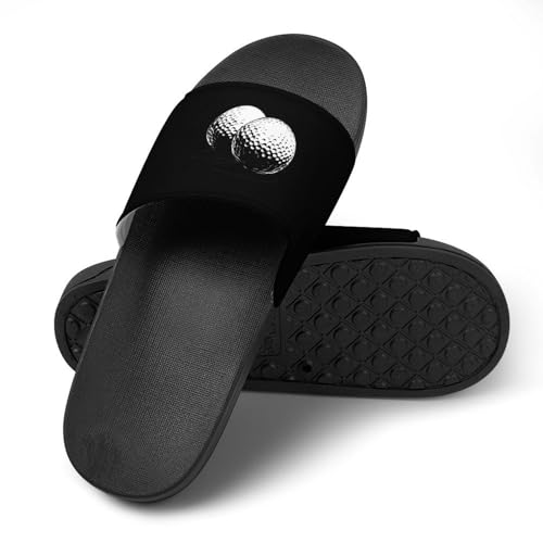 Golf Ball House Slippers for Women Men Lightweight Open-toe Slide Shoes for Bathroom Swimming Beach4