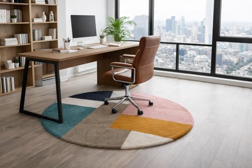 Image of Vintage Threads (New Mix 4x4 Ft Shaggy Carpet for Living Room & Bedroom | Ultra Soft Plush Long Pile Rug | Thick Fluffy 3D Modern Floor Carpet | Cozy Luxury Home Decor Rug
