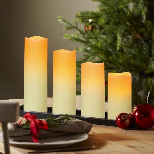 Luces LED sin llama a pilas con mando para decoración de hogar 6