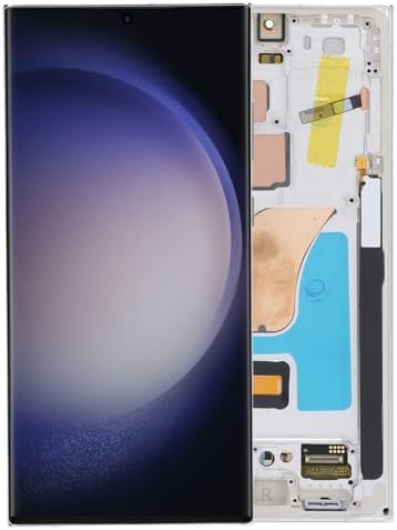 Garsent AMOLED for S23 Ultra, LED LCD Display Touch Screen Digitizer Assembly S23ultra 5G SM S918U LCD Screen Replacement with Frame, 6.7 Inch, 3088x1440px Resolution