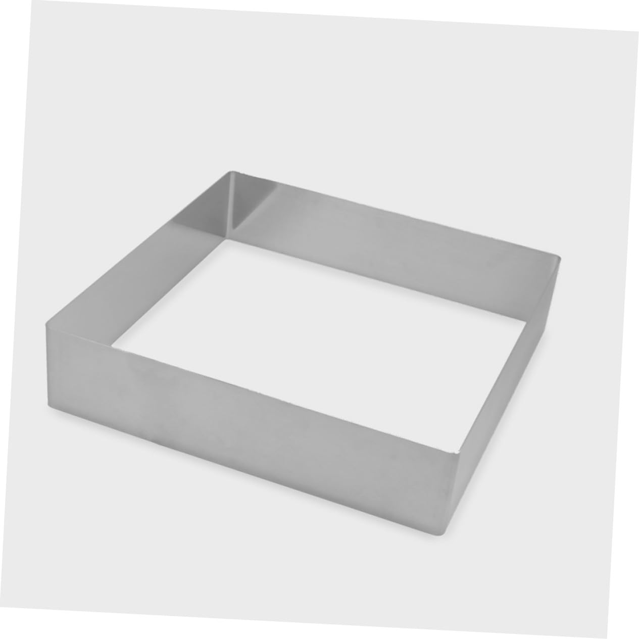 Healifty Molde Cuadrado de Mousse 2 Piezas de Acero Inoxidable Plata | Tamaño Preciso, Estructura Firme, Uso Versátil para Tartas, Pudín y Reuniones Familiares