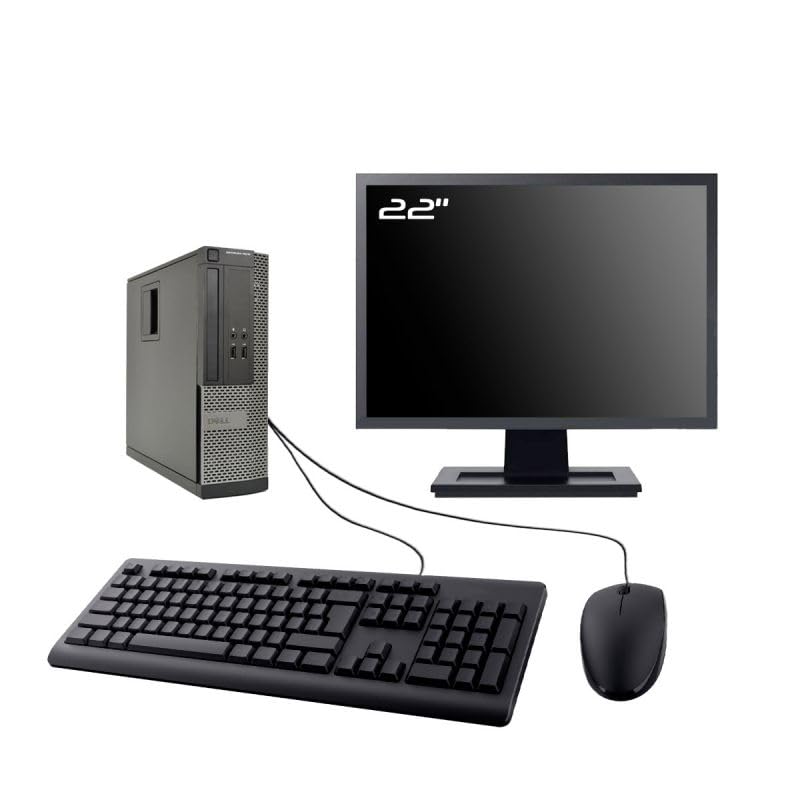 PC Dell 3010 SFF Display 22" Intel I7-3770 RAM 16GB SSD 500GB HDMI WiFi W11 (ricondizionato)