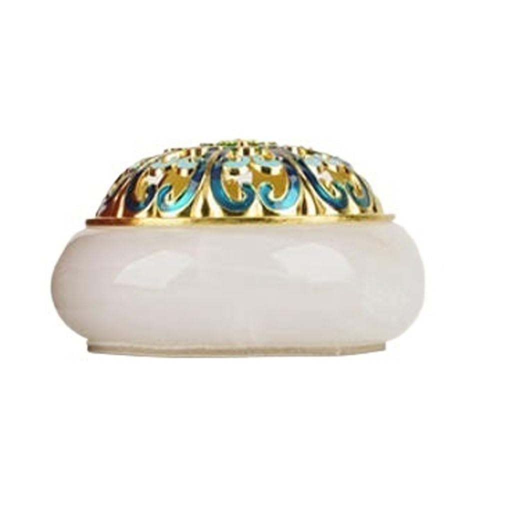 Incense Burner Jade Enamel Color Aromatherapy Burner For Office Living Room Home Sandalwood Agarwood Small Ornaments Waterfall Incense Burne