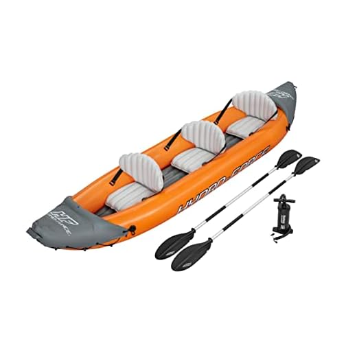 Bestway Kayak Hinchable Hydro-Force Rapid X3 Para 3 Personas 381X100 Cm Naranja
