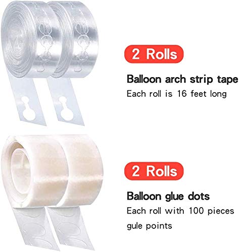 TOYXE Balloon Reusable Arch Strip and Glue Dots Tape Set of 2 Pcs each | Arch Making Accessories Gate - Image 2 thumbnail