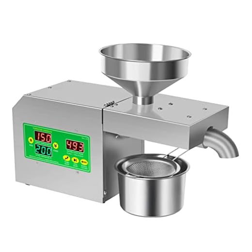 Máquina de prensa de aceite comercial, 500-1500 W, mini máquina de prensa de aceite de girasol, extractor automático de prensa de aceite para aguacate, coco, oliva, lino, maní, ricino, semillas de cáñ