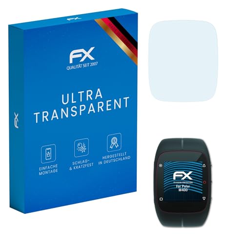 atFoliX Schutzfolie kompatibel mit Polar M400 Folie, ultraklare FX Bildschirmschutzfolie (3X)