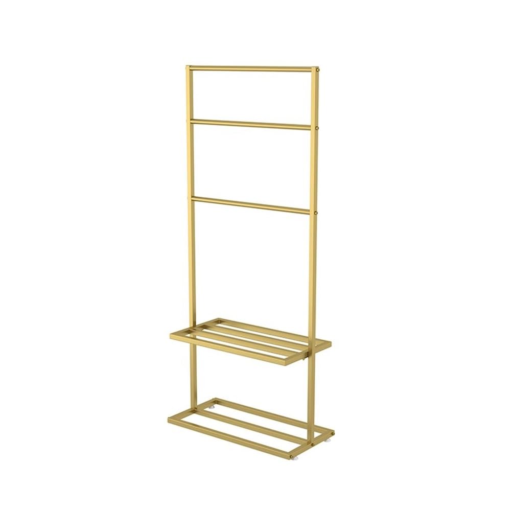 Towel Rack Nordic Towel Rack Bathroom Punch-free Floor-standing Bath Indoor Multifunctional Iron Free Standing Rail