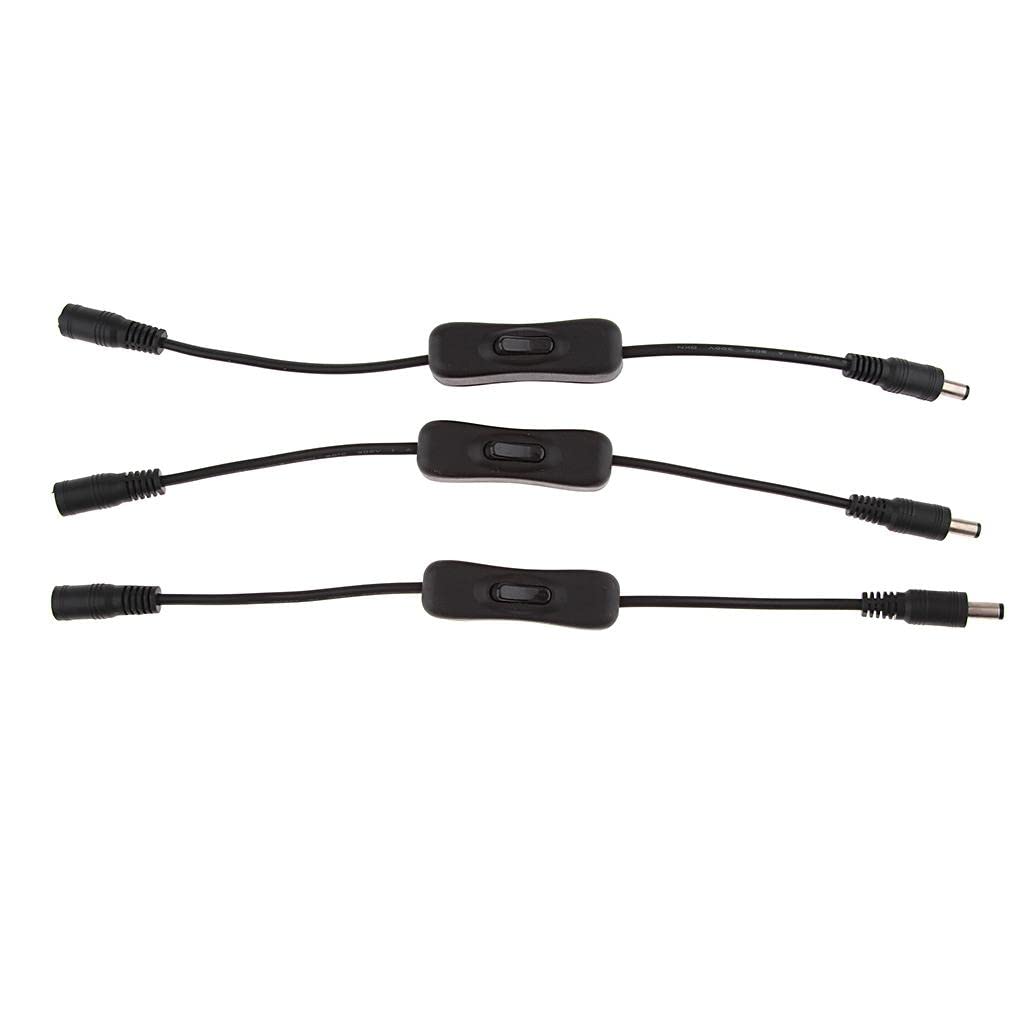 MYADDICTION 3Pcs 12V Inline LED Strip Light Switch with On/Off Male to Female Connectors | Multipurpose Batteries & Power | Power Cables & Connectors | consumerelectronics-image-35