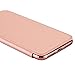 iPhone 6 Plus/6S Plus Case,Inspirationc Ultra Slim PU Leather Flip and Clear Soft Plating TPU Back Case Cover With Card Slot for iPhone 6 Plus/6S Plus 5.5 Inch--Rose Gold