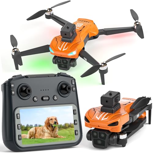 Drone GPS con Fotocamera 4K, Evitamento Ostacoli Automatico, Quadricottero Pieghévole,