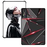 Case Cover for REDMAGIC Astra Gaming Tablet 9.06 inch, Slim Design Matte TPU Soft Protective Cover for ZTE Nubia REDMAGIC Tablet 3 Pro, Anti-Scratch,Shockproof,Red Lines