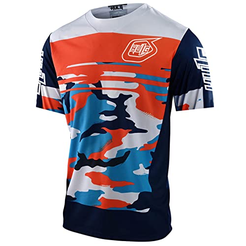 Maillot Ciclismo Hombre Verano Maillot Bicicleta Montaña Bike MTB Camiseta con Mangas Cortas -para MTB Bicicleta De Carretera/Multideporte/Fitness (L,Style-2) Cover