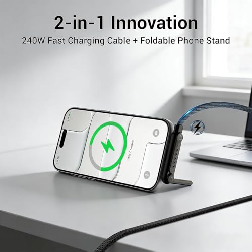 Image of MX USB C to USB C 240W Fast Charging Cable 2-Pack (1.5M)
