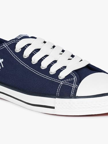 Image of Cantabil Casual Sneaker Shoes for Men l Lightweight & Comfortable with Cushioned Insole Canvas Upper Rubber Sole Lace-Up Closure