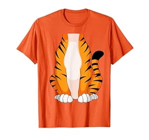 Tiger Shirt Herren Damen Kinder Tiger Kostüm T-Shirt