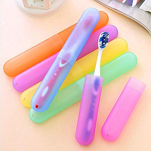 Primelife Plastic 4 Pcs Bathroom Tooth Brush Holder Tube Cap Cove...