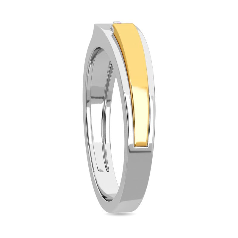 Image of KISNA 18K BIS Hallmark Pure Yellow Gold & SI Real Diamond Jack Diamond Ring For Mens Size 22