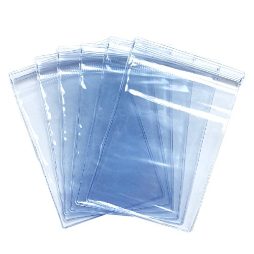 Jewelry Bag 100 PCS PVC Zipper Bags 3.2 x 4.8 INCH Transparent Jewellery Packaging Pouch Thick Airtight Storage Sack (3.2 x 4.8 INCH)