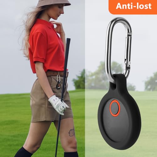 Xxerciz Protective Case for Bushnell Wingman GPS Speaker Remote Button Cover Holder with Carabiner, Lightweight Silicone Replacement Protective Cover