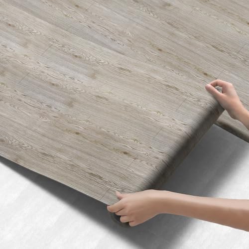 Durteljana 3D Peel and Stick Vinyl Floor Tile Roll Wood