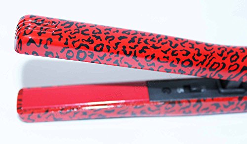 Plancha de Pelo Mini Cerámica Rojo Leopardo miniatura 4