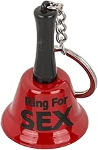 Porte-clés Ring for Sex - Clochette d'appel coquine - Sonnette d'appel du sexe couleur rouge - Porte-clefs gadget amusant, cadeau Saint-Valentin