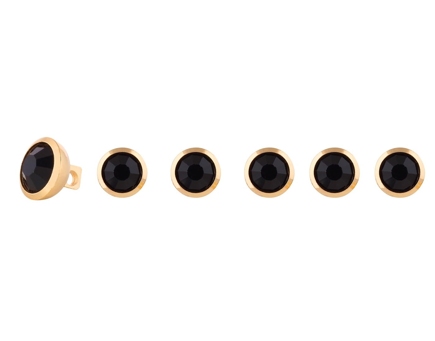 vama Gold Plated Black Stone Kurta Sherwani Buttons Cufflinks Blazer Coat Shirts Studs for Men and Women-picture-18