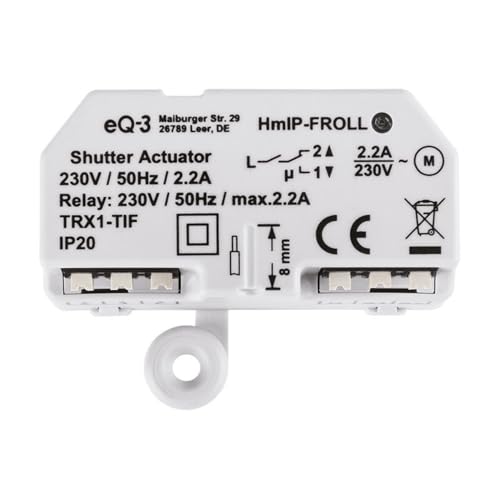 Homematic IP 3er Set Rollladenaktor HmIP-FROLL - Unterputz, auch f&uuml;r Markisenmotoren geeignet