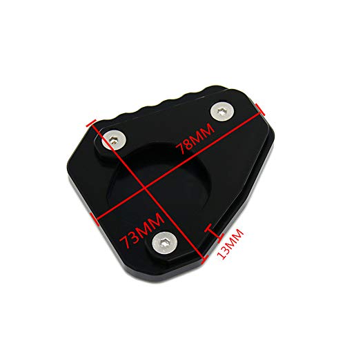 mewmewcat Motorcycle Kickstand Pad, Side Stand Support Plate Add Stability Kick Stand Coaster Motorc