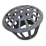 TOYANDONA Gusseisen Rinnenschutz Rund Fallrohrschutz mit Blätterfilter Schnellem Wasserablauf für...